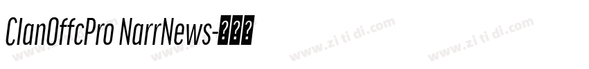 ClanOffcPro NarrNews字体转换